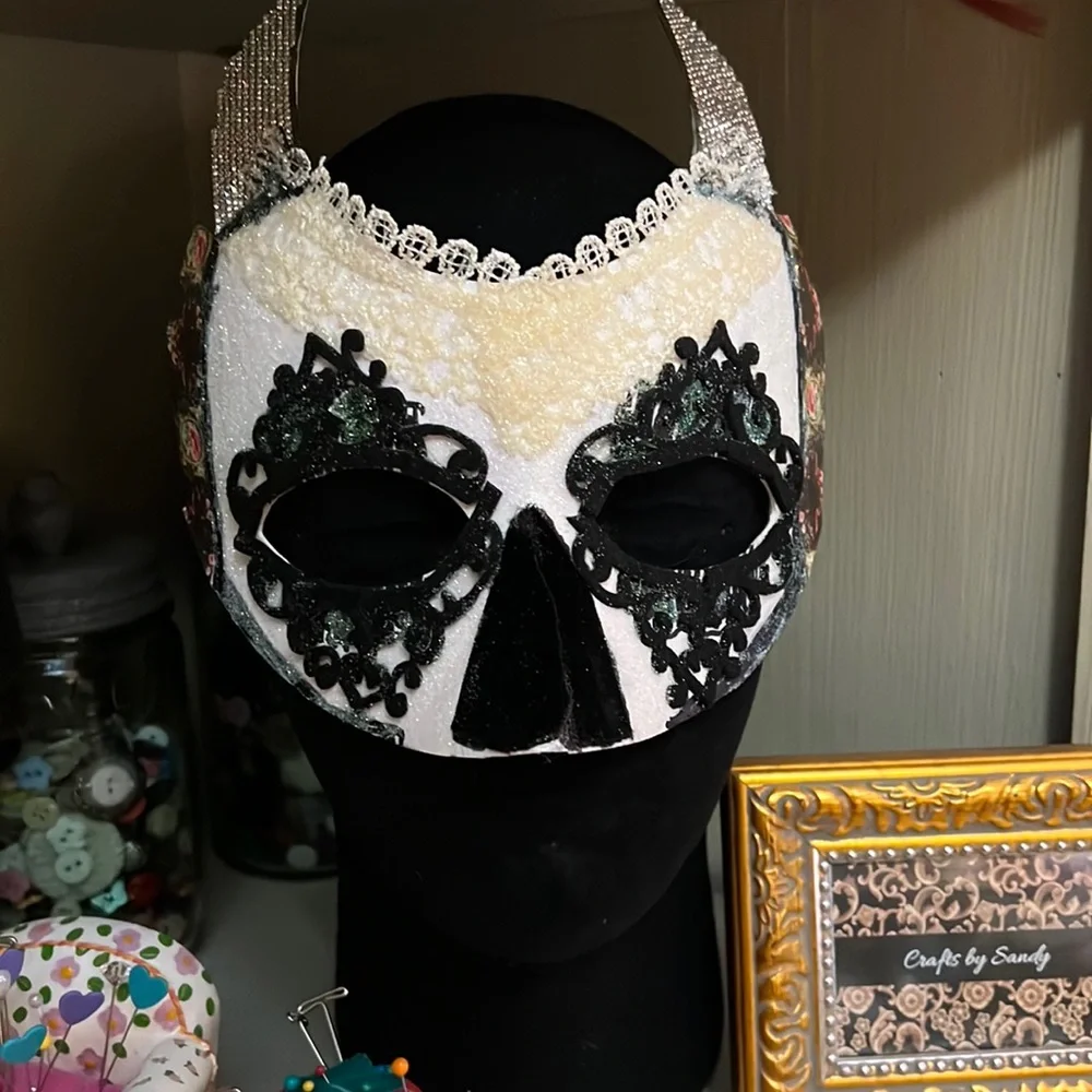 New Victorian Horned Skull Mask